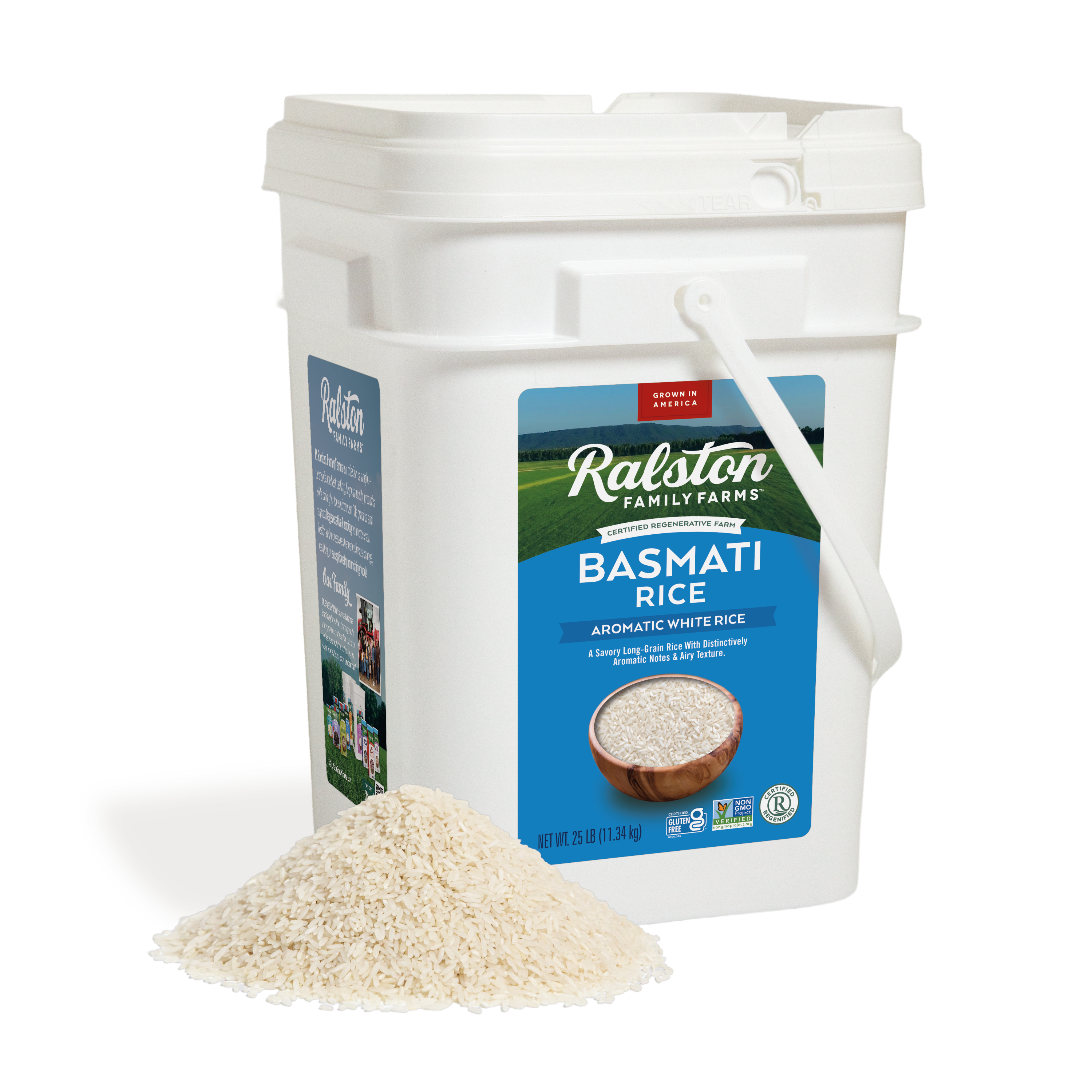 Basmati Rice - 25lb Bucket – Ralston Family Farms Store