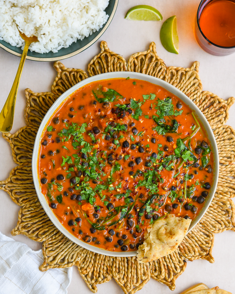 Weeknight Curry with Black Chickpeas