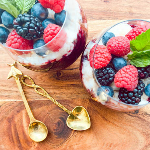 Coconut Rice Pudding & Mixed Berry Compote