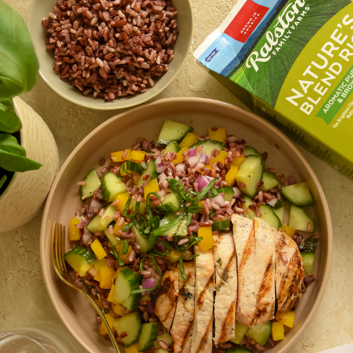 One-Bowl Chopped Summer Rice Salad