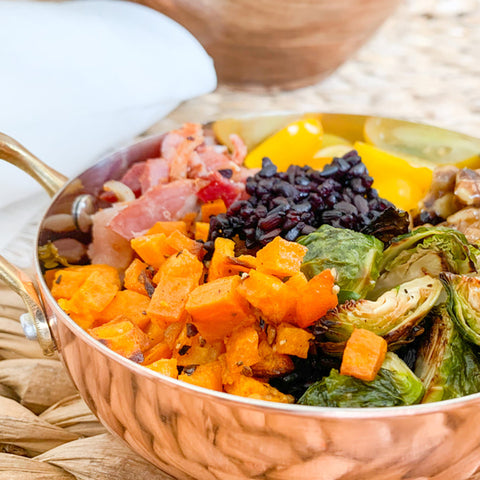 Roasted Veggie & Purple Rice Bowl