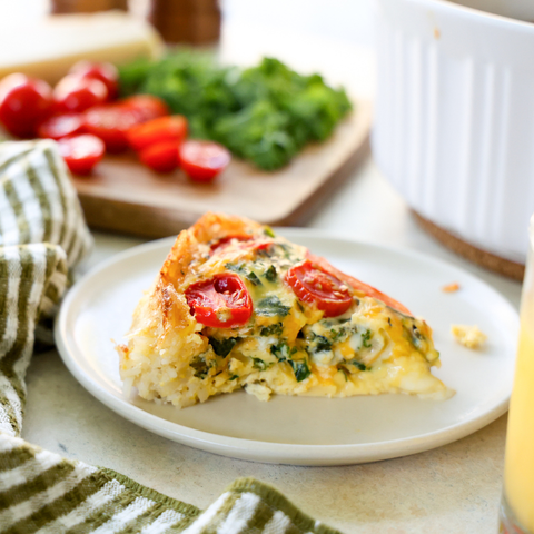 Cheesy Quiche with Jasmine Rice Crust