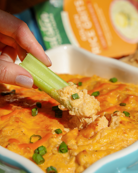Buffalo Chicken Grits Dip