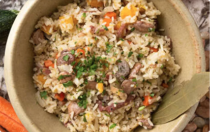 Butternut Squash & Field Pea Pilau
