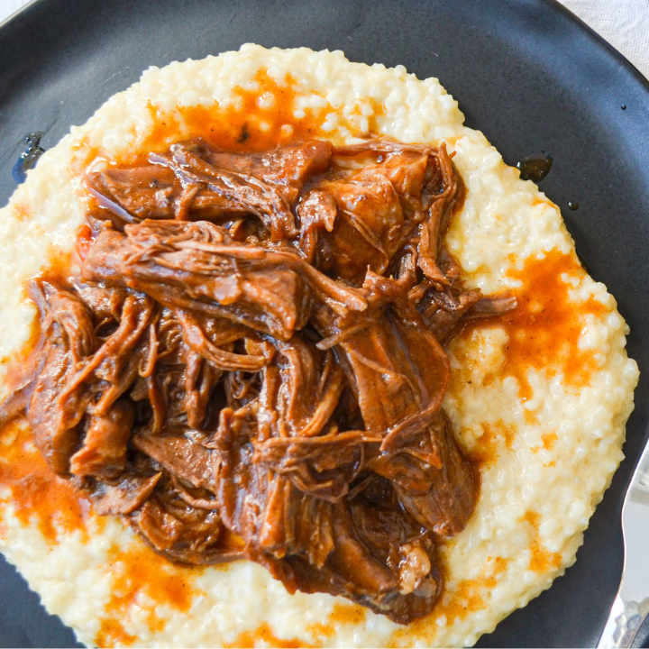 Short Rib Ragu over Creamy Grits