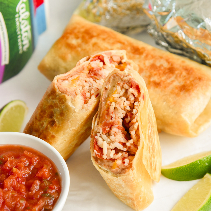 Affordable Meal Prep: Freezer Bean, Rice & Cheese Burritos