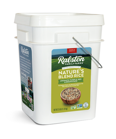 Nature's Blend Rice - 25lb Bucket