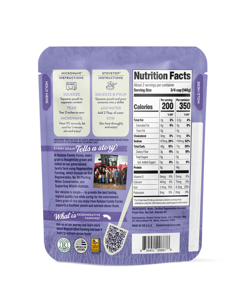 Heat and Serve Purple Rice