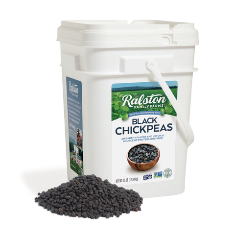 Black Chickpeas - 25lb Bucket