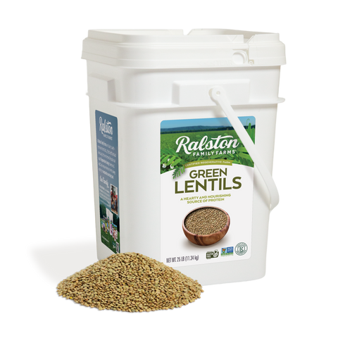 Green Lentils - 25lb Bucket