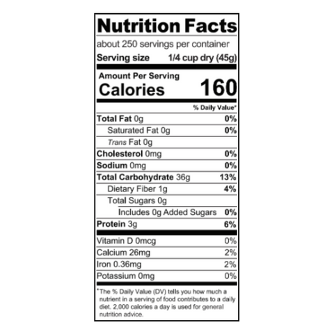 White Rice - 25lb Bucket