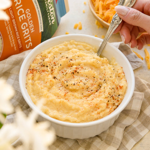 Golden Rice Grits - 25lb Bucket