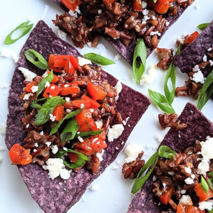 Bacon and Garlic Butter Red Rice recipe served on plate