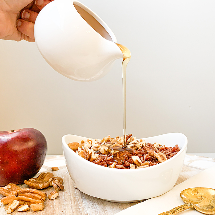 Cinnamon Red Rice Breakfast recipe in a bowl