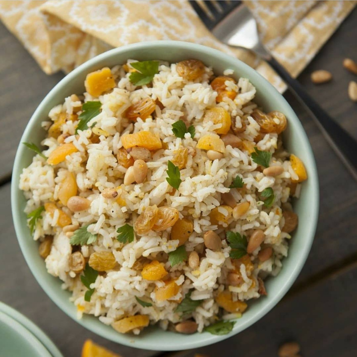 cooked rice in a bowl