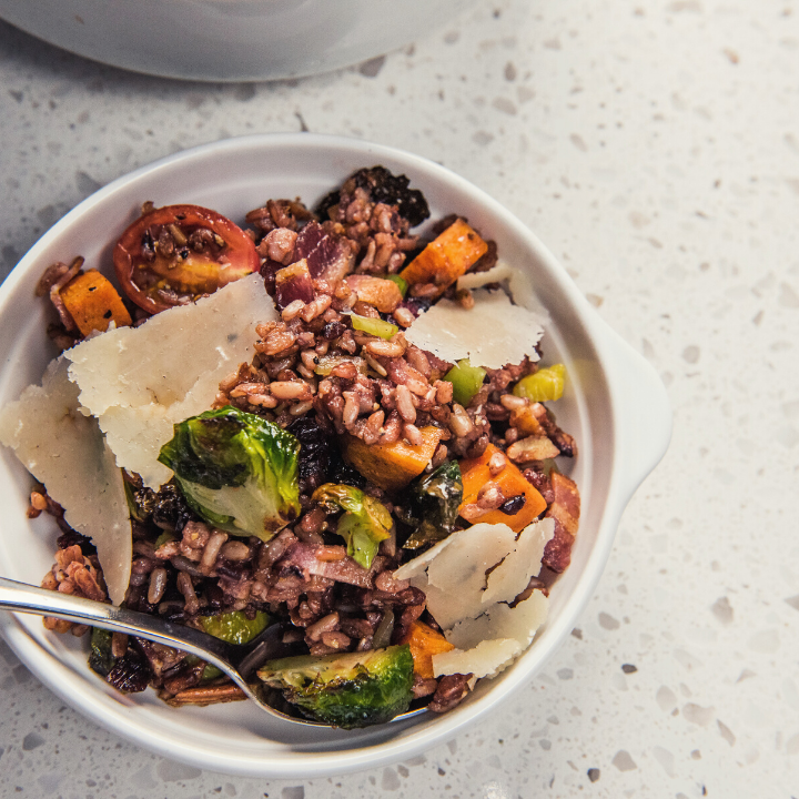 cooked rice recipe in a bowl