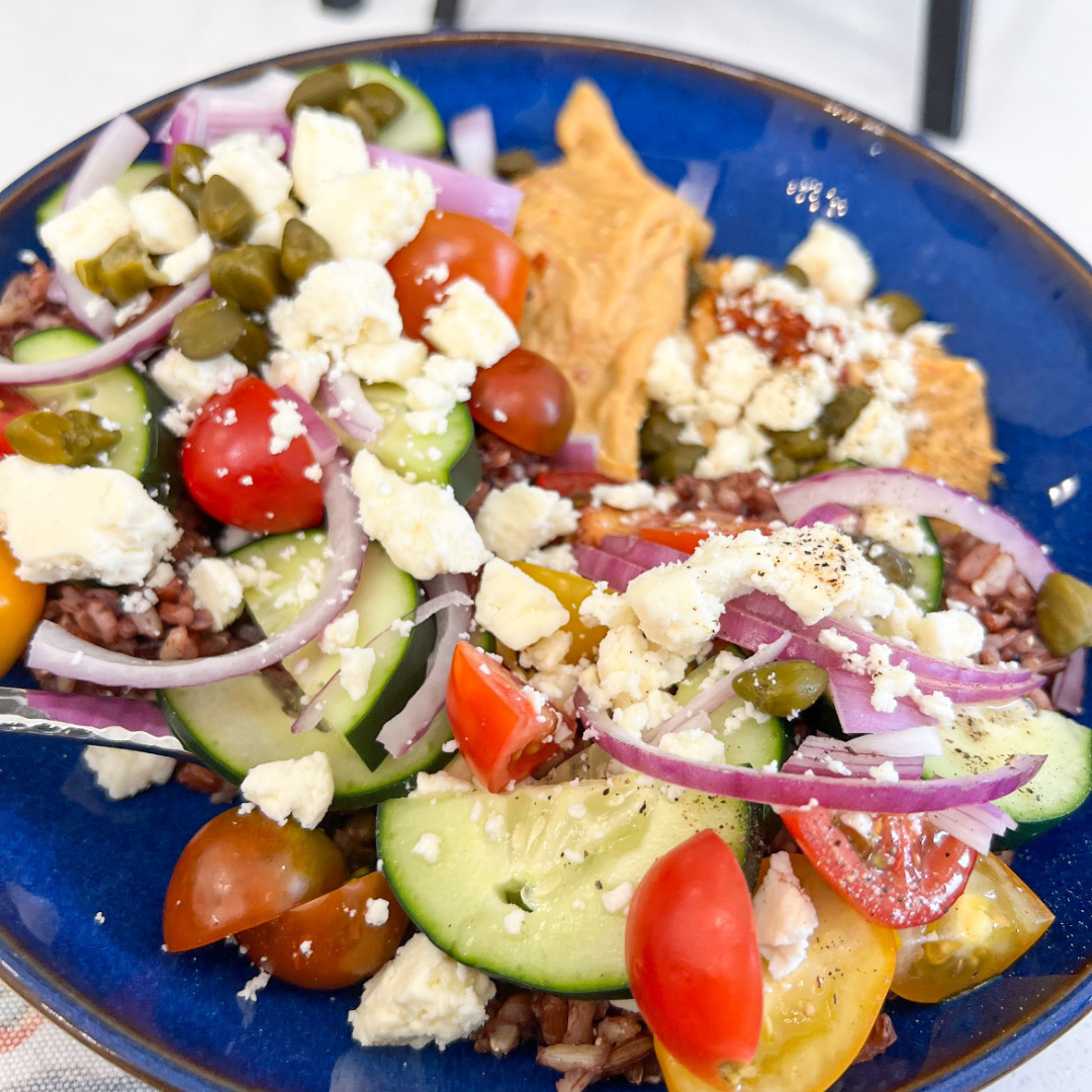 delicious salad on plate